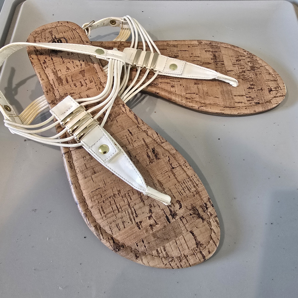 Route 66 Strappy Thong Sandals, Size 8
